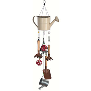 Sunset Vista Designs Gardening Tools & Watering Can Wind Chime - Gardening Time